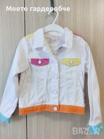 Бяла дънково яке на Boboli Размер 104