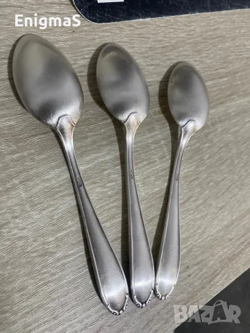 сребърни лъжици проба 90, снимка 3 - Антикварни и старинни предмети - 48358344