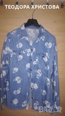 Дамска дънкова риза Springfield, размер 40