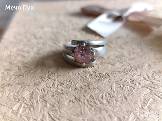 Сребърен пръстен (281), снимка 3 - Пръстени - 52278022