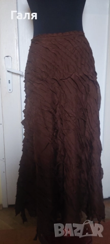 Дълга кафява пола размер М 