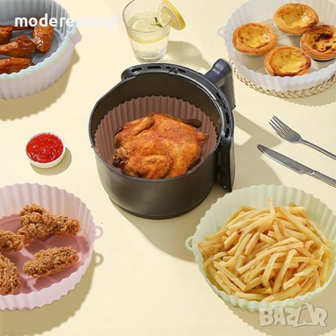 Силиконова форма за печене за Air fryer, фурна и микровълнова, снимка 3 - Съдове за готвене - 39448005