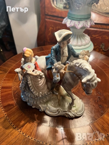 Стара статуетка Capodimonte , снимка 8 - Антикварни и старинни предмети - 52510575