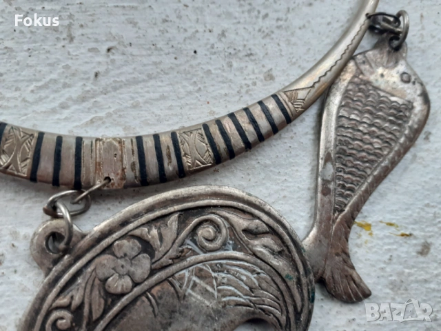 Стар берберски накит за врата колие гердан огърлица, снимка 5 - Антикварни и старинни предмети - 53409808