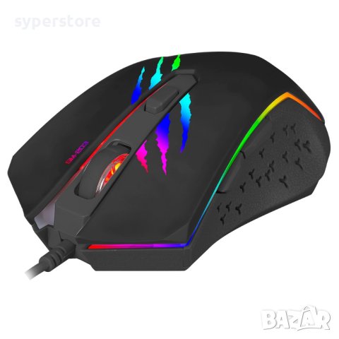 Мишка Геймърска Оптична USB Xtrike Me GM-203 Черна, 2400DPI 6Btns Gaming mouse , снимка 3 - Клавиатури и мишки - 40835839