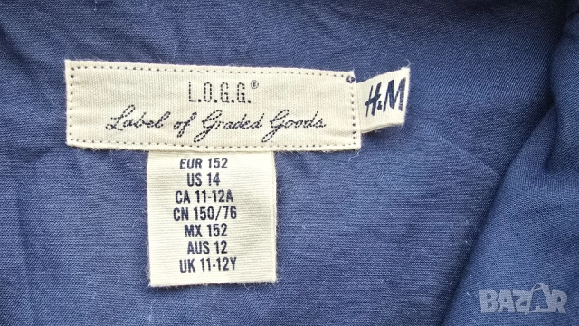 Детска Коледна риза H&M 11-12 години , снимка 4 - Детски ризи - 52859505