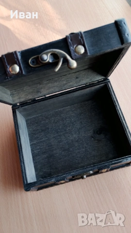 Винтидж дървена кутия за бижута , снимка 3 - Антикварни и старинни предмети - 53341608