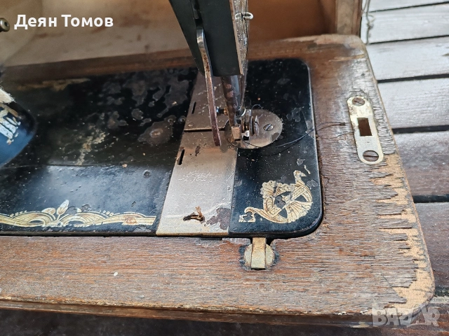 Антикварна шевна машина JUNKER & RUH, снимка 3 - Антикварни и старинни предмети - 53776423