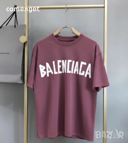 ОВЪРСАЙЗ тениски с BALENCIAGA дизайн, 6 цвята! Или поръчай с ТВОЯ идея!, снимка 5 - Тениски - 53652105