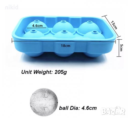 6 сфери топки топка топче 2 части силиконов молд форма близалки pops cakes Lollipop Pop Cake Попскей, снимка 3 - Форми - 38938107