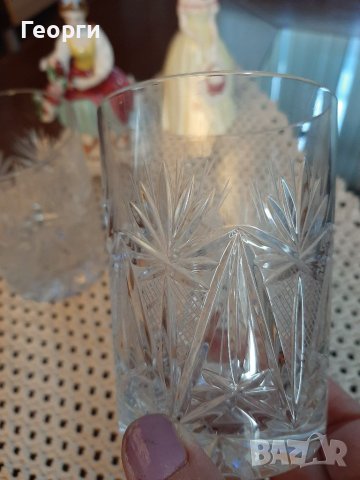 Кристални чаши за уиски,водка, снимка 1 - Сервизи - 40261589
