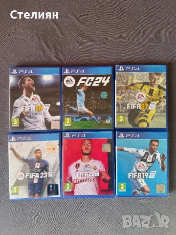 Продавам 6 различни игри на fifa за ps4