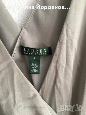 Копринена рокля Ralph Lauren , снимка 2 - Рокли - 51806107