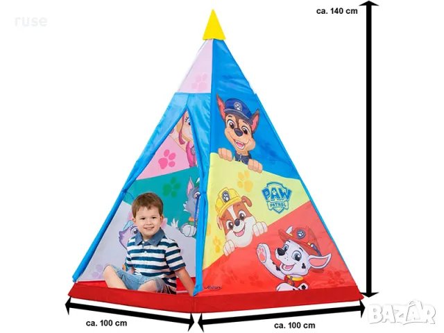 НОВИ! Детска палатка типи иглу Paw Patrol Пес Патрул, снимка 3 - Играчки за стая - 49786105