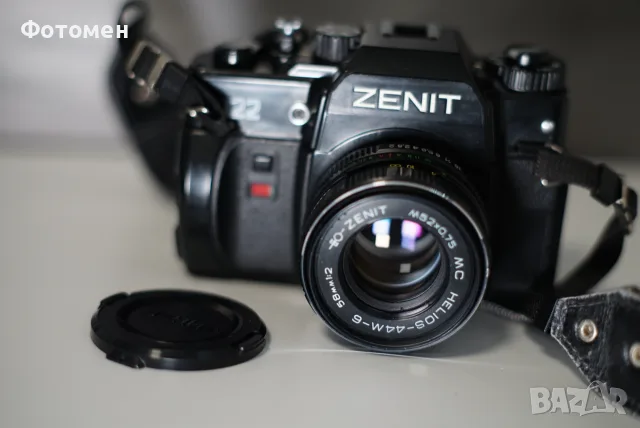Zenit 122 с Helios 44-6, снимка 2 - Фотоапарати - 55823483