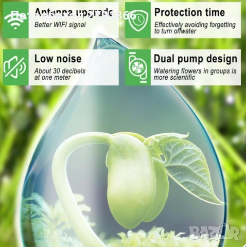 Комплект за автоматично капково напояване за 20 саксии, DIY WiFi управление от приложение, снимка 4 - Напояване - 52042896