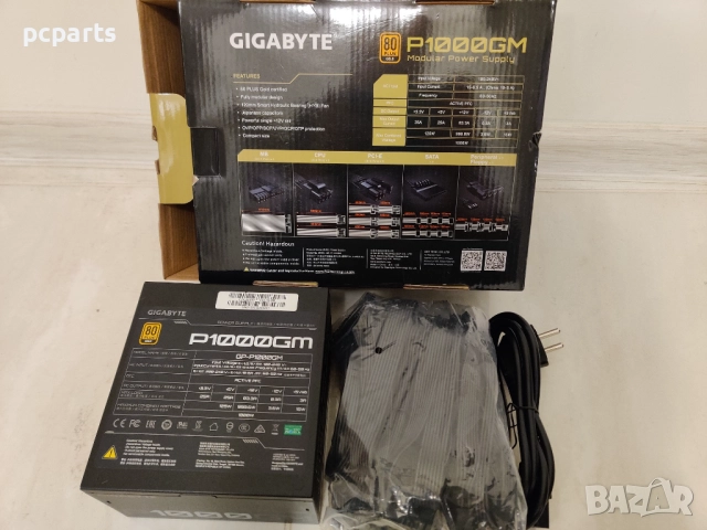 Захранване Gigabyte P1000GM (1000W) 80 PLUS GOLD, снимка 2 - Захранвания и кутии - 52264238