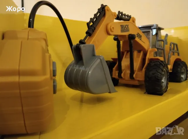 ДЕТСКИ СТРОИТЕЛЕН БАГЕР С ДИСТАНЦИОННО УПРАВЛЕНИЕ С ЗВУК И СВЕТЛИНА КН2626, снимка 5 - Коли, камиони, мотори, писти - 48007626