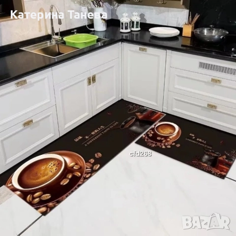 Комплект водоустойчиви противоплъзгащи постелки за кухня, различни цветове, снимка 5 - Аксесоари за кухня - 51528685