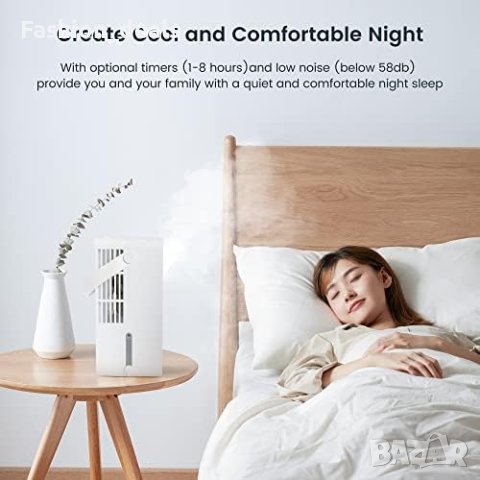 Нов Преносим охладител за въздух персонален мини климатик вентилатор, снимка 6 - Вентилатори - 41161066