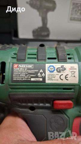 PARKSIDE гайковерт , снимка 2 - Винтоверти - 52436303