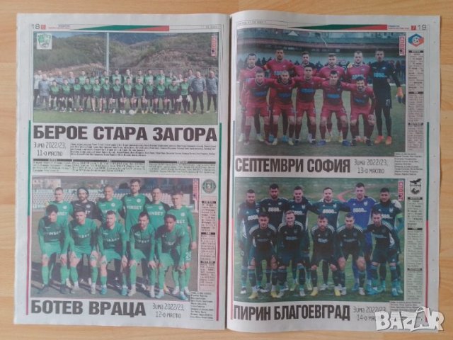 Тема спорт албум Първа лига зима 2022-23, снимка 4 - Колекции - 41892398