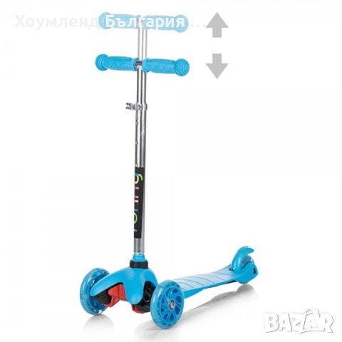 Детска тротинетка - ScooTer светеща триколка / 55 х 24 х 67 - 90 см, снимка 4 - Скутери и тротинетки - 40708823