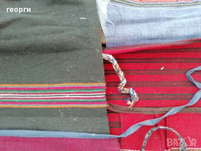  стари престилки, калъфки и торби - ръчнотъкани, снимка 4 - Антикварни и старинни предмети - 52710077