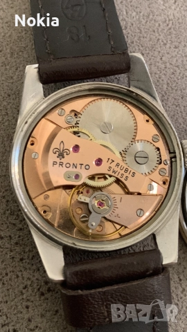 Продавам швейцарски винтидж часовник Pronto Sportal Deluxe, снимка 7 - Мъжки - 51583689
