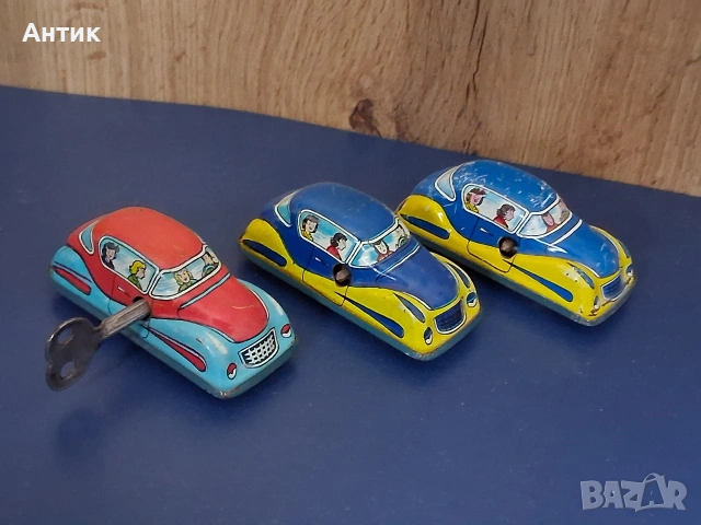Стари Метални Механични Играчки Автомобилчета от Соца, снимка 10 - Колекции - 53441116