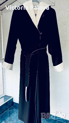 Луксозен двулицев дълъг тренч Kiss – нов, елегантен модел,Германия, снимка 10 - Палта, манта - 53750887