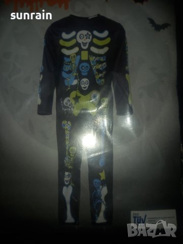 парти костюм за Хелоуин скелет момиче или момче, снимка 2 - Детски комплекти - 42449225