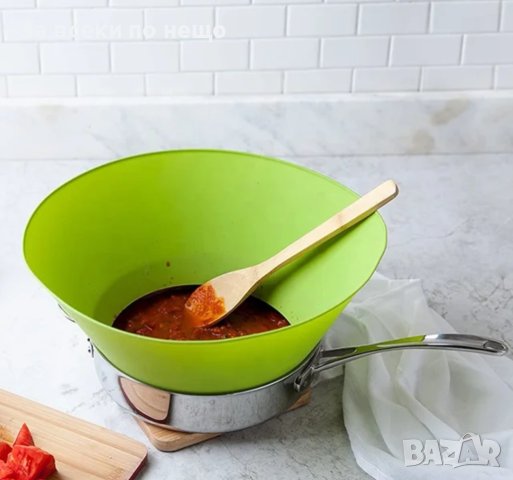 Силиконов протектор срещу пръски при готвене, снимка 10 - Аксесоари за кухня - 44489287