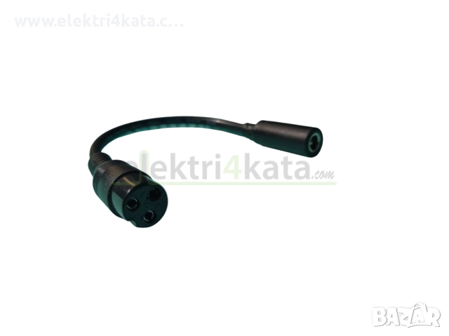Адаптерен кабел DC 5.5 x 2.5 мм към GX12 3pin 12mm, снимка 2 - Друга електроника - 52462581
