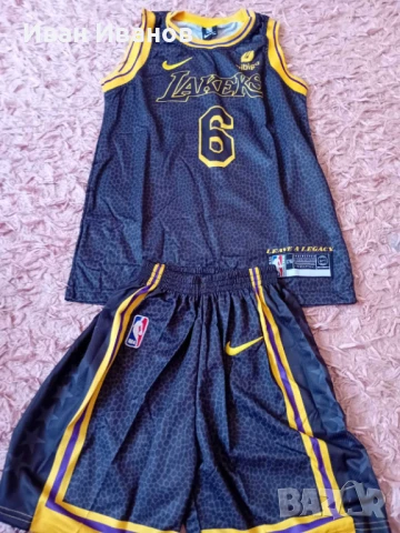 Чисто нов оригинален екип на Los Angelis Lakers - LeBron James