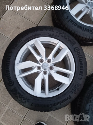 Джанти Audi ОРИГИНАЛНИ 18" 5x112 с гуми 235/60/18, снимка 5 - Гуми и джанти - 53729269