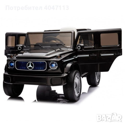 Акумулаторен джип Mercedes EQG Electric G-Class 12V с отварящи се врати меки гуми 4x4, снимка 10 - Коли, камиони, мотори, писти - 52965493