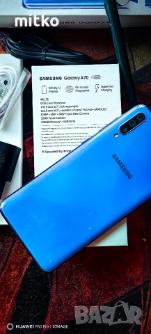 SAMSUNG GALAXY A70-ПЕРФЕКТНО СЪСТОЯНИЕ.ПЪЛЕН КОМПЛЕКТ , снимка 9 - Samsung - 53562657