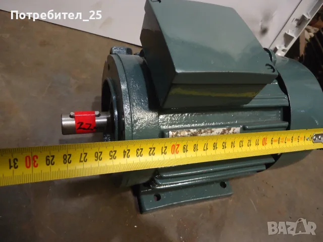 Трифазен ел.мотор 1,1KW - 2900 об/мин., снимка 4 - Електродвигатели - 55774282