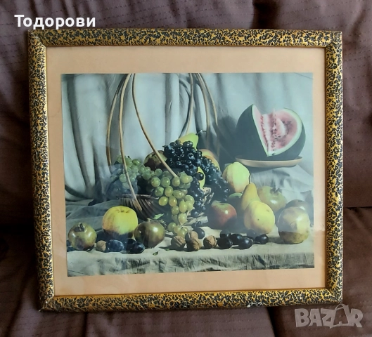 Картина ретро (59 см на 53 см), снимка 5 - Картини - 51516738