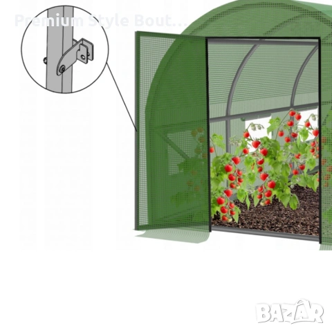Градинска оражнерия с врата на панти - здрава и стабилна конструкция 3 х 2 х 2м, снимка 9 - Други стоки за дома - 53618112