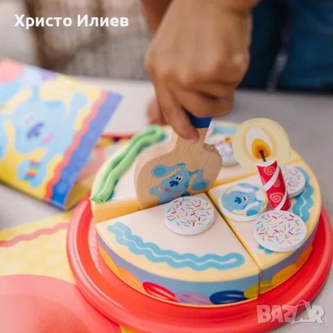 Дървен комплект за игра за рожден ден Melissa & Doug Blues Clues & You, снимка 5 - Образователни игри - 48991355