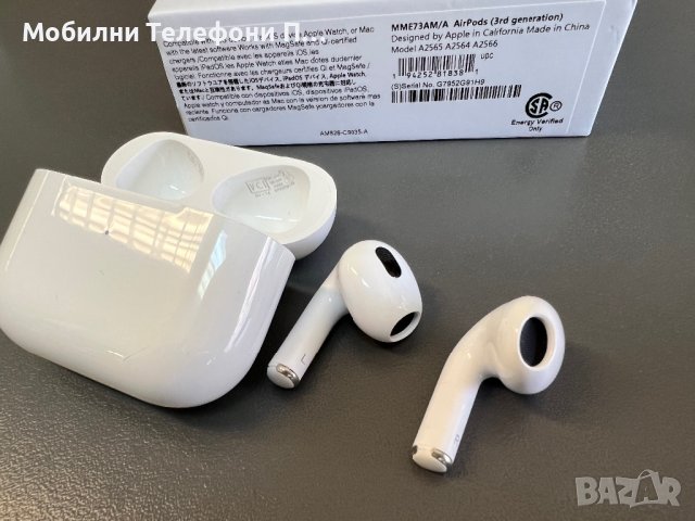 СлуСшалки безжични AirPods 3 с кутйка за безжично зареждане