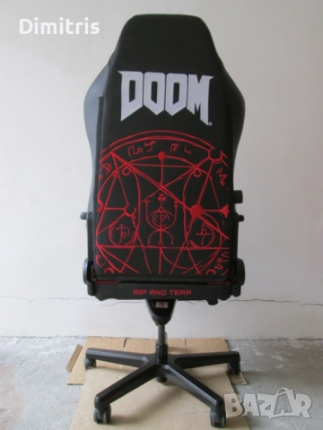 Геймърски стол Noblechairs Hero DOOM Edition , снимка 5 - Столове - 48942636