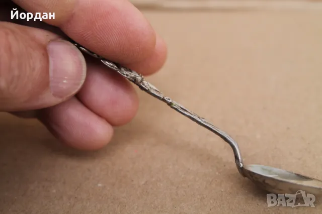 3 броя сребърни лъжички , снимка 5 - Други ценни предмети - 49862411