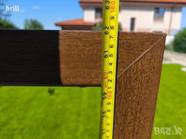 ПВЦ дограма орех с термопанели, като нова, снимка 3 - Дограми - 50109221