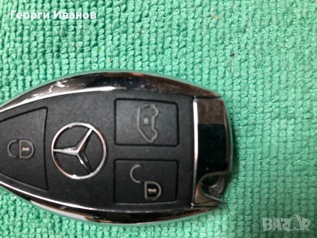 Mercedes Benz ключ рибка , метален, никел. 4 копчета, снимка 3 - Части - 40085446