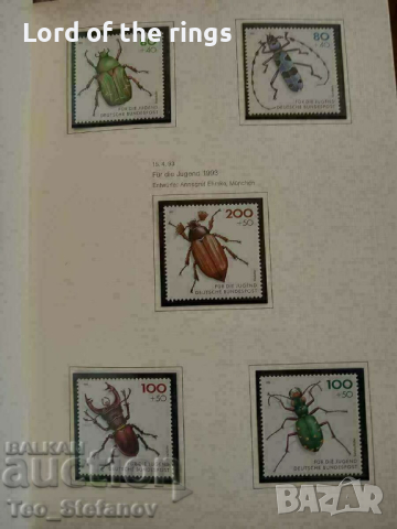 Голям албум класьор с марки - Дойче пост Германия, снимка 6 - Филателия - 44674759