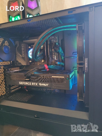 Брутален i9 13900KF, RTX 4080 16GB, RAM 64GB DDR5 6000, SSD 5TB, PSU 1200W - Гаранция!, снимка 3 - Геймърски - 53656386