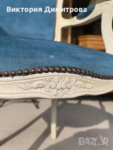 Антично Кресло Louis XV , снимка 3 - Дивани и мека мебел - 53577118